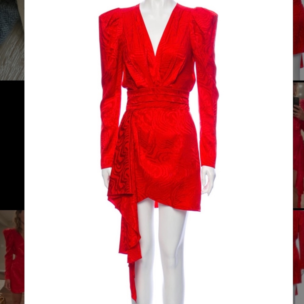 Ronny Kobo Silk Mini Dress